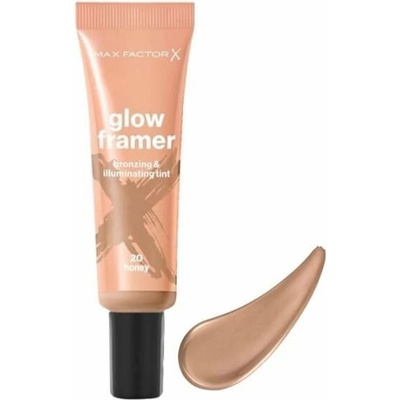 Max Factor Glow Framer bronzujúci tint na kontúrovanie a zvýraznenie tváre 20 honey 30 ml