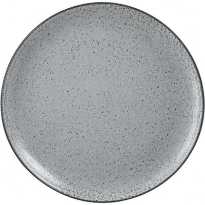 House Doctor – Kameninový mělký talíř Rustic, šedomodrý, průměr 27,5 cm