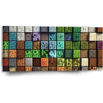 Sablio Obraz Blocks Abstract - 110x50 cm