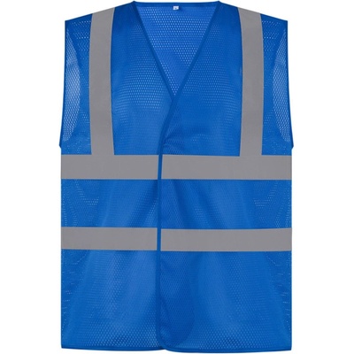 Yoko vesta HVW120 Hi Vis síťovaná výstražná Královská modrá