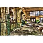 DIMEX ART Флизелинов фототапет изоставена фабрика 375 x 250 см