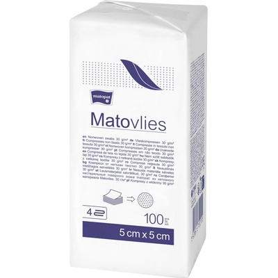 Matovlies 5 x 5 cm 100 ks kompresy netk.text.30 g 4vrs.