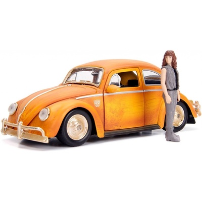 Jada Toys TransformersBumblebee Diecast Model Volkswagen Beetle s figurkou 1:24