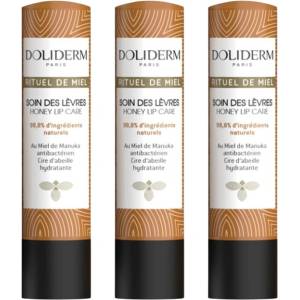 Doliderm Rituel de Miel Комплект - Балсам за устни, 3 x 4.2 g - ozone