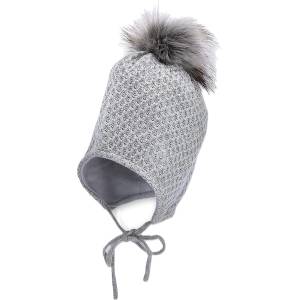 Sterntaler Плетена зимна шапка Sterntaler - 51 cm, 18-24 м, сива (4702241-542) - ozone