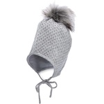 Sterntaler Плетена зимна шапка Sterntaler - 51 cm, 18-24 м, сива (4702241-542) - ozone
