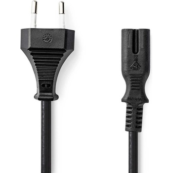 Nedis Euro na IEC-320-C7 černý 5m Kabel, napájecí, 230V, zástrčka Euro, na IEC-320-C7, dvoulinka, černý, 5m PCGP11040BK50