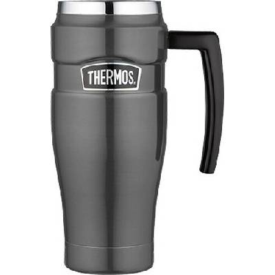 Thermos Style vodotěsný termohrnek s madlem 470 ml metalicky šedá