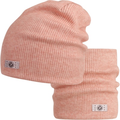 Dráče Spadnutá čiapka a nákrčník Rayon Rib 004, staroružová