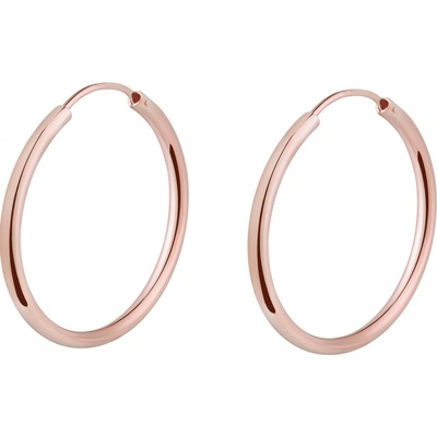 Olivie stříbrné kruhy rose 7085