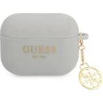 Guess GUAPLSC4EG калъф за AirPods Pro сив, силиконов аксесоар 4G Collection (GUAPLSC4EG)