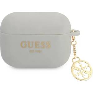 Guess GUAPLSC4EG калъф за AirPods Pro сив, силиконов аксесоар 4G Collection (GUAPLSC4EG)