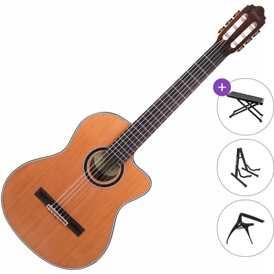Valencia VC774TCE Premium SET 4/4 Natural Класическа китара с предусилвател