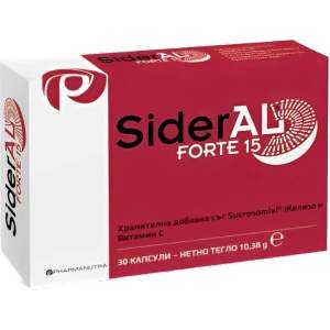 PharmaNutra Sideral Forte, 15 mg, 30 капсули, PharmaNutra (8594739305946)
