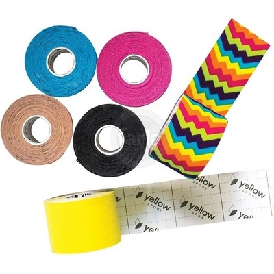Zarys lnternational Group yellowTAPE kineziologická páska černá 7,5 cm x 5 m