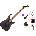 Jackson JS Series Dinky Arch Top JS24 DKAM Caramelized MN Standard SET Black Satin Електрическа китара