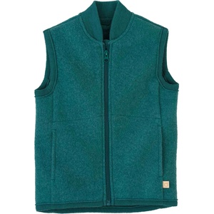 disana Детски вълнен елек disana Kid's Milled Wool Vest Merino vest - Eukalyptus - размер 110/116 (EU) (703-5112-0614)