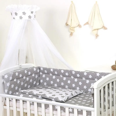 Бебешки спален комплект 9 елемента 120 х 90 см 65138-М21-m22