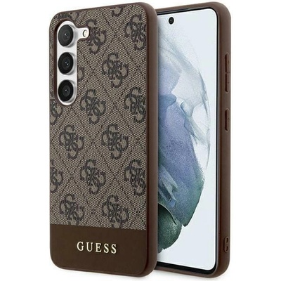 GUESS Гръб Guess 4G Stripe Case за Samsung Galaxy S24 Plus - Кафяв