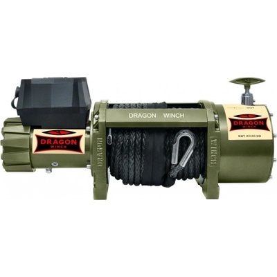 Elektrický naviják 9,9t 24V syntetické lano 21m DRAGON WINCH DWT 22000 HD