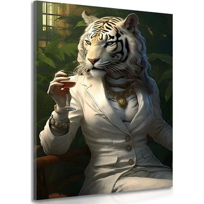Obraz zvířecí gangster tygřice - 100x150