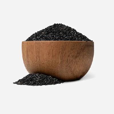 GRIZLY Čierny lúpaný sezam 250 g