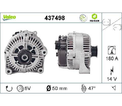 Alternátor VALEO 437498