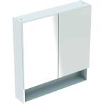 Geberit Selnova Square - Огледален шкаф 85x79x18 см, 2 врати, лъскаво бяло 501.268. 00.1 (501.268.00.1)