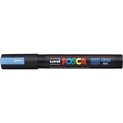uni Декоративен маркер, 1, 8-2, 5 мм, UNI "Posca PC-5M", син металик 286807000 (286807000)
