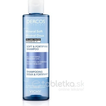 VICHY Dercos Mineral Soft jemný posilňujúci šampón 200 ml