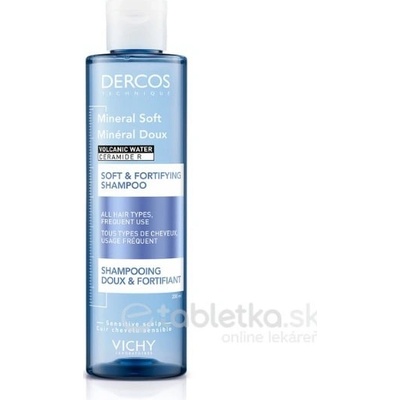 VICHY Dercos Mineral Soft jemný posilňujúci šampón 200 ml