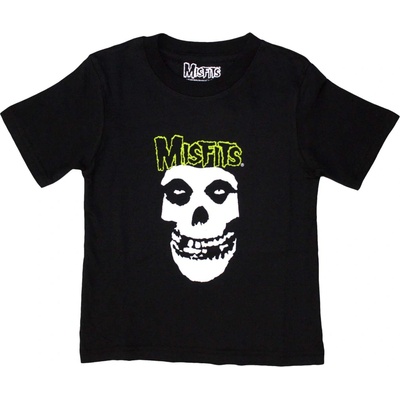Rock Off tričko metal Misfits Skull & Logo čierna