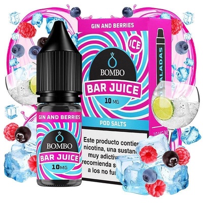 Bombo Bar Juice Gin & Berries Ice Nic Salts 10ml