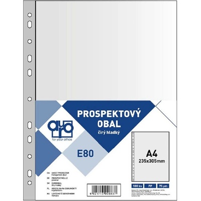 Auro Office E80 - eurofolie A4, 80 µm, PP, hladké - 100 ks