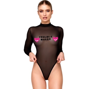 Noir Handmade F388 Troublemaker Bodysuit Black S