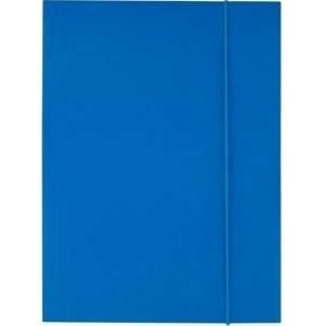 D. Rect A4 cardboard briefcase with elastic band blue 300g D. RECT