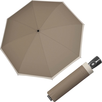 Doppler Magic Fiber CHEVRON dámsky plne automatický dáždnik sand