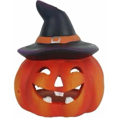 Halloweenský svícen, keramika, 11,7 × 12,5 cm × 14 cm, 1 svíčka X5008/1