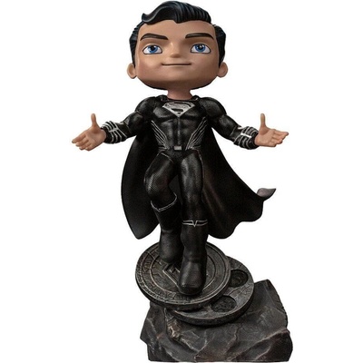 Iron Studios Justice League Mini Co. Deluxe PVC Superman Black Suit 18 cm