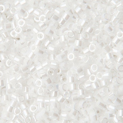 Miyuki Rokajlové korálky - Miyuki Delica 11/0 (DB-201) White Pearl - 15 g