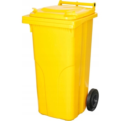 Nádoba MGB 120 litrov, plastová, žltá 1018, HDPE, popolník na odpad
