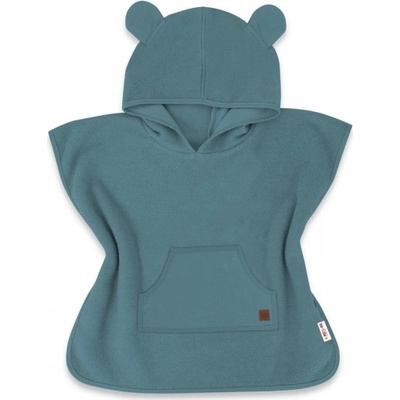 Pončo župan s kapucí pro děti Medvídek Baby Nellys zelený