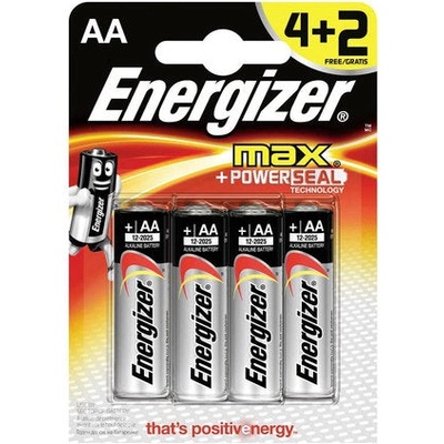 Energizer АЛКАЛНА БАТЕРИЯ max aa 1.5v 4 energizer max aa (7638900437713)