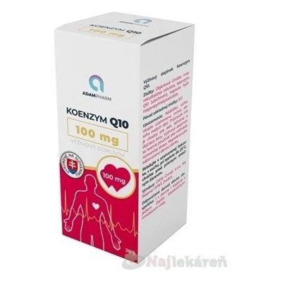 Adampharm Koenzym Q10 100 Mg 60 ks