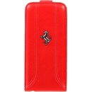 Pouzdro Ferrari Flip iPhone 5 červené