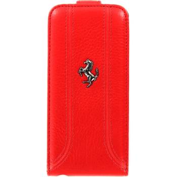 Pouzdro Ferrari Flip iPhone 5 červené