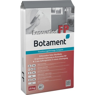 Botament Renovation FP, 25 kg, speciální omítka na vlhké zdivo – jemná Balení: 25 kg – Zboží Mobilmania