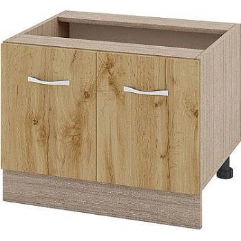 ИРИМ Долен шкаф за свободностояща фурна тип "Раховец" Сити МДД-32 мока / дъб дакота 60 см