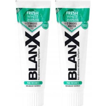 BlanX Čistá sviežosť Mäta Bieliaca zubná pasta 2 x 75 ml