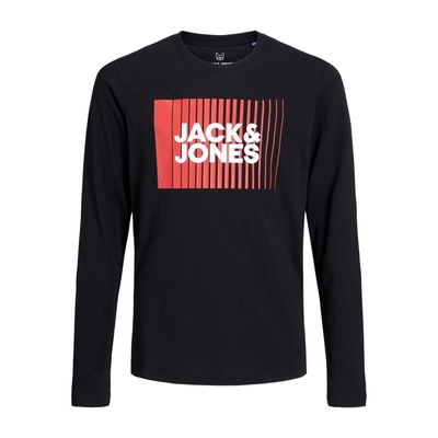 JACK & JONES Тениска черно, размер 128